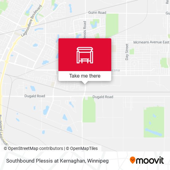 Southbound Plessis at Kernaghan plan