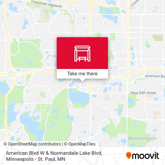 American Blvd W & Normandale Lake Blvd map