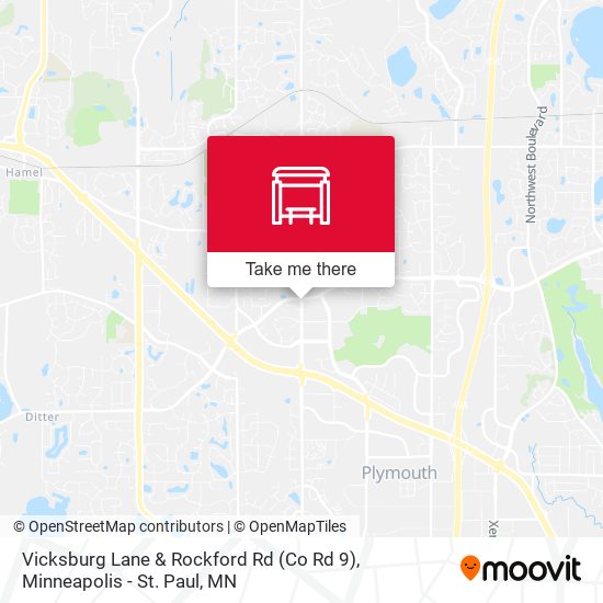 Vicksburg Lane & Rockford Rd (Co Rd 9) map