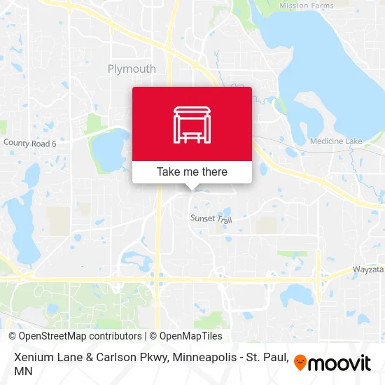 Xenium Lane & Carlson Pkwy map