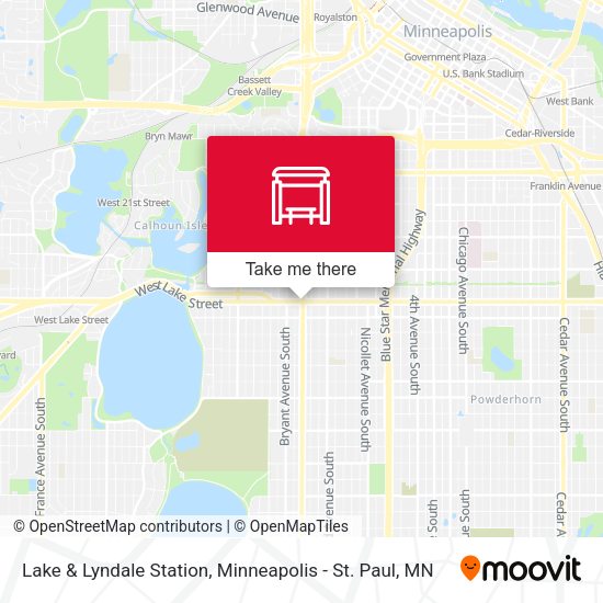 Mapa de Lake & Lyndale Station