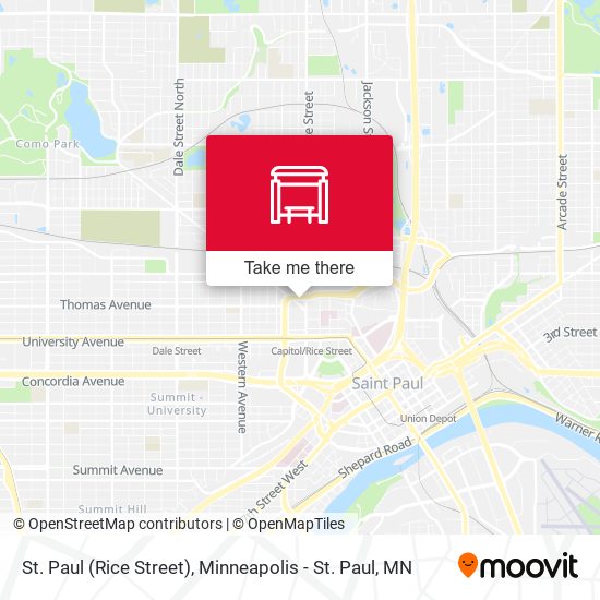 St. Paul (Rice Street) map