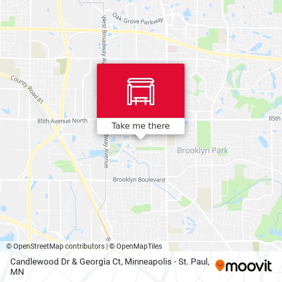 Candlewood Dr & Georgia Ct map