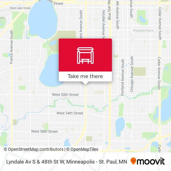 Mapa de Lyndale Av S & 48th St W