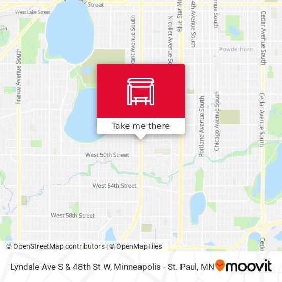 Lyndale Ave S & 48th St W map