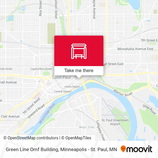 Green Line Omf Building map