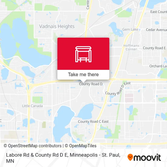 Labore Rd & County Rd D E map