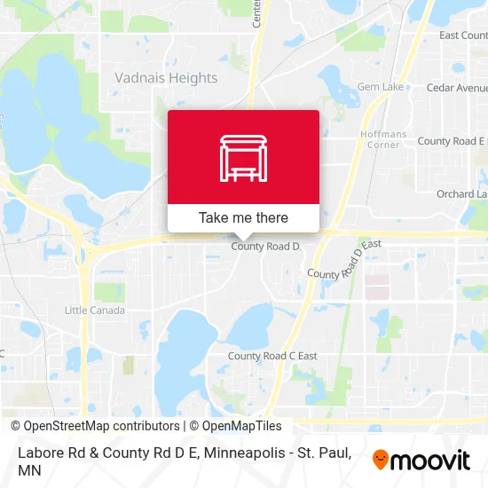 Labore Rd & County Rd D E map