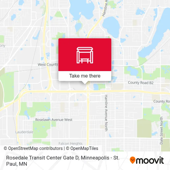 Rosedale Transit Center Gate D map