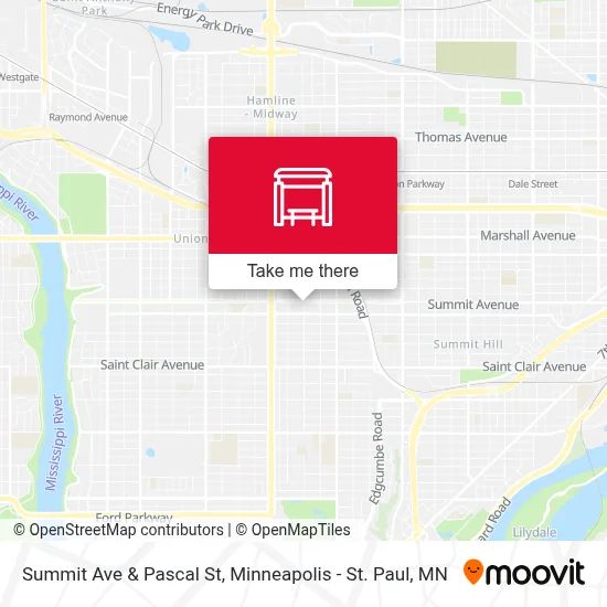 Summit Ave & Pascal St map