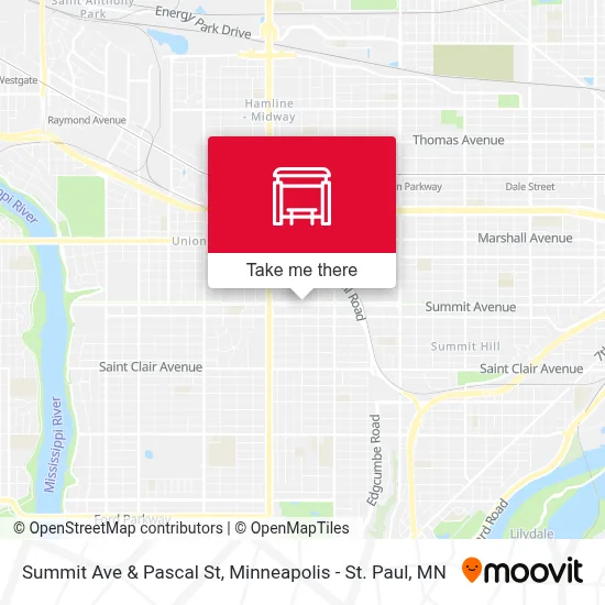 Summit Ave & Pascal St map