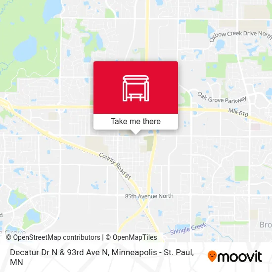 Decatur Dr N & 93rd Ave N map