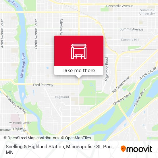Mapa de Snelling & Highland Station