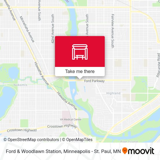 Ford & Woodlawn Station map