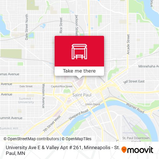 Mapa de University Ave E & Valley Apt # 261