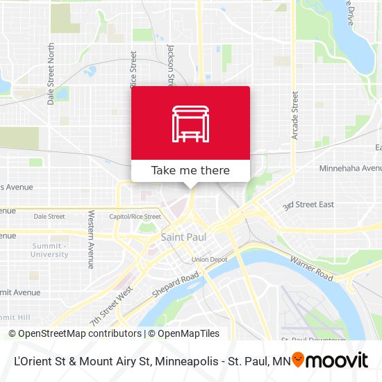 Mapa de L'Orient St & Mount Airy St
