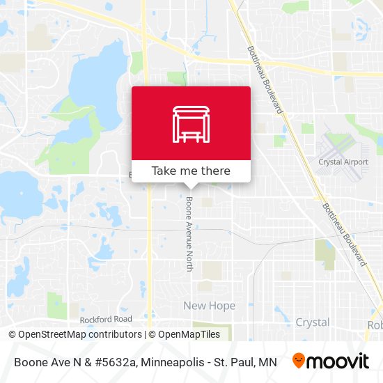 Boone Ave N & #5632a map