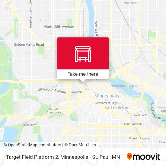 Target Field Platform 2 map