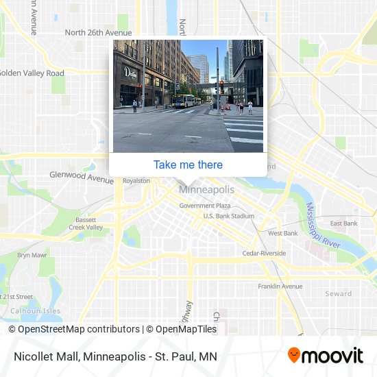 Nicollet Mall map