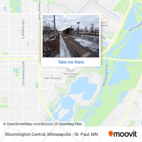 Mapa de Bloomington Central