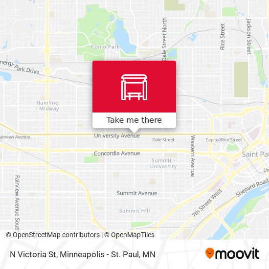 N Victoria St map