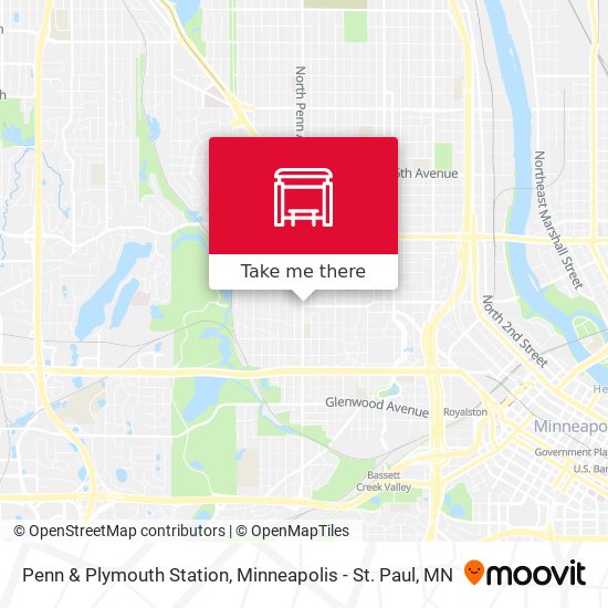 Penn & Plymouth Station map