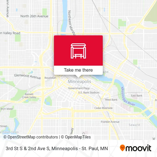 Mapa de 3rd St S & 2nd Ave S