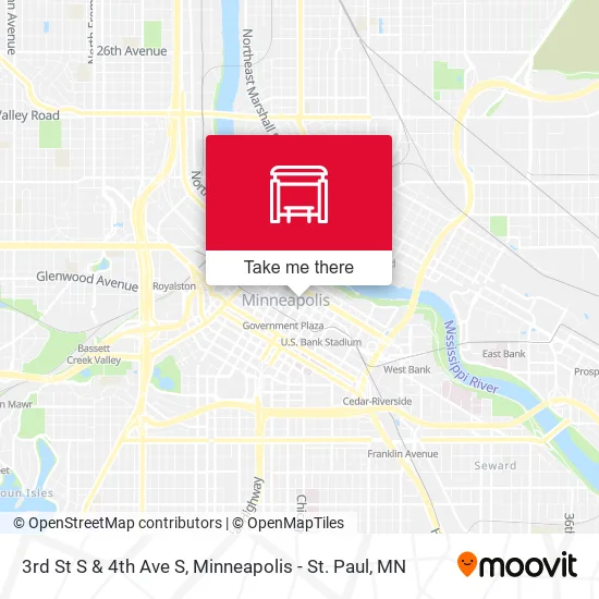 Mapa de 3rd St S & 4th Ave S
