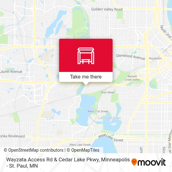 Wayzata Access Rd & Cedar Lake Pkwy map