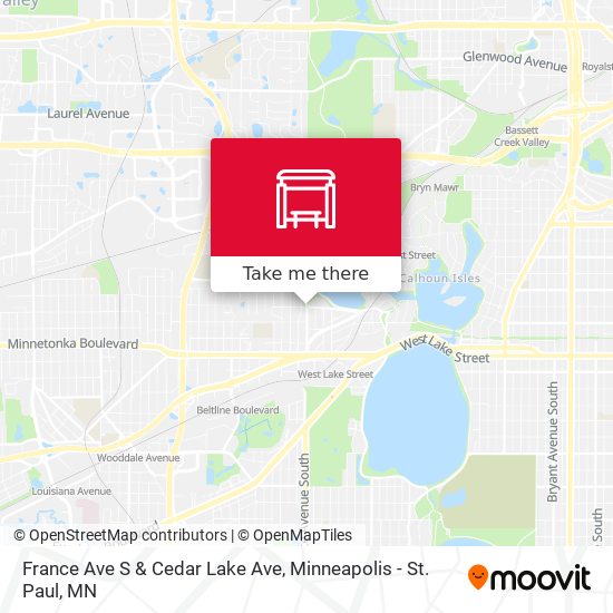 France Ave S & Cedar Lake Ave map