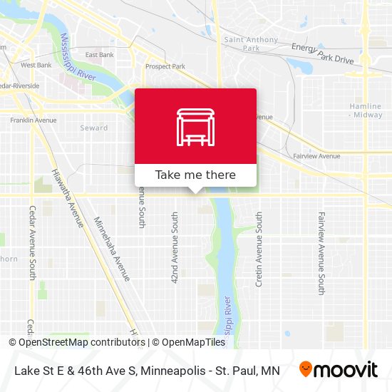 Lake St E & 46th Ave S map