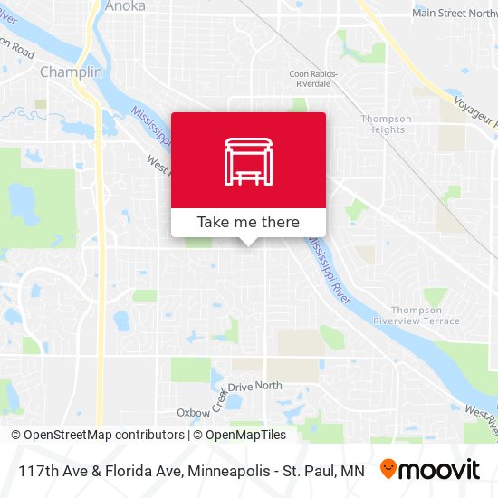 117th Ave & Florida Ave map