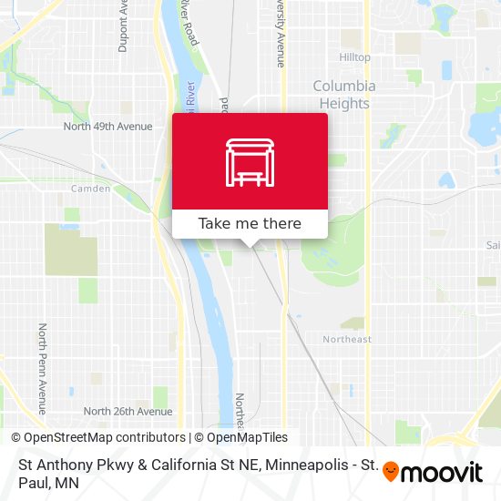 St Anthony Pkwy & California St NE map