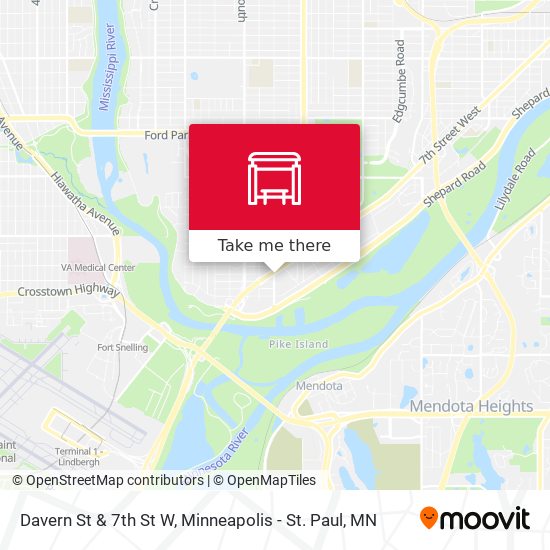 Davern St & 7th St W map