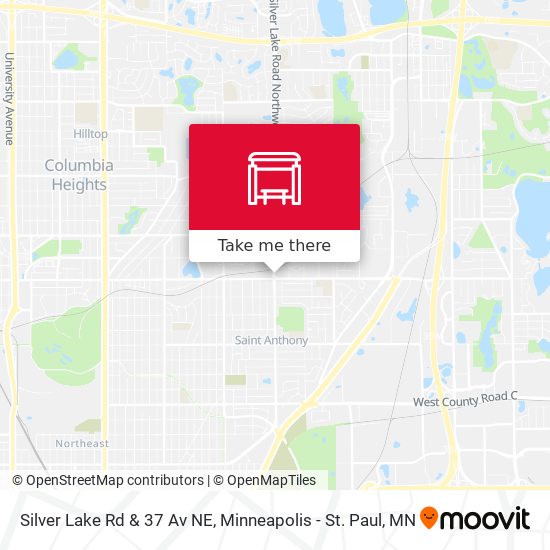 Silver Lake Rd & 37 Av NE map