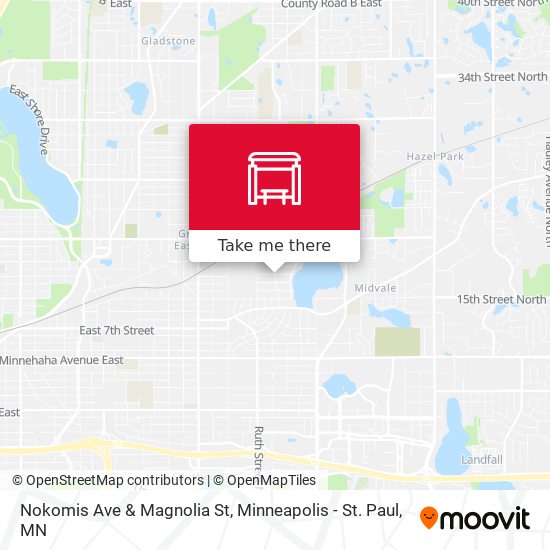 Nokomis Ave & Magnolia St map