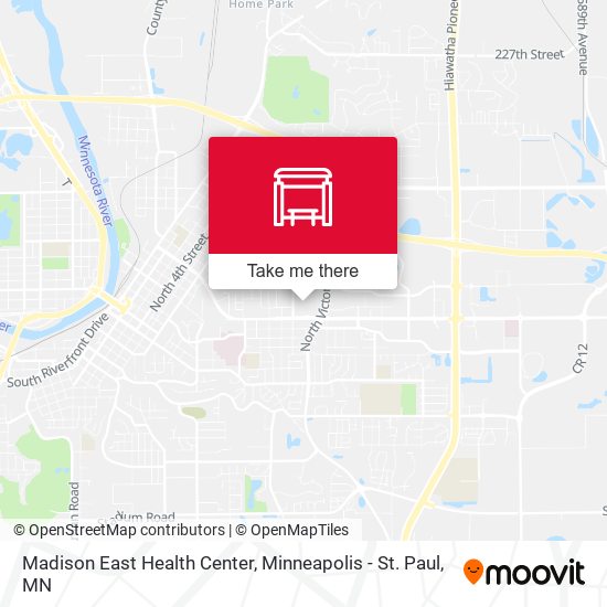 Madison East Health Center map