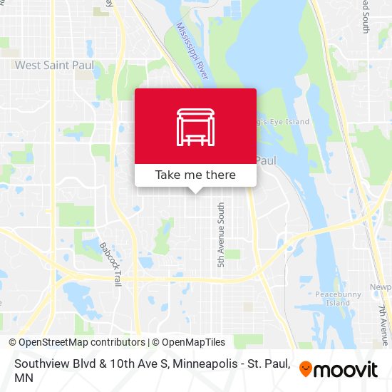 Mapa de Southview Blvd & 10th Ave S