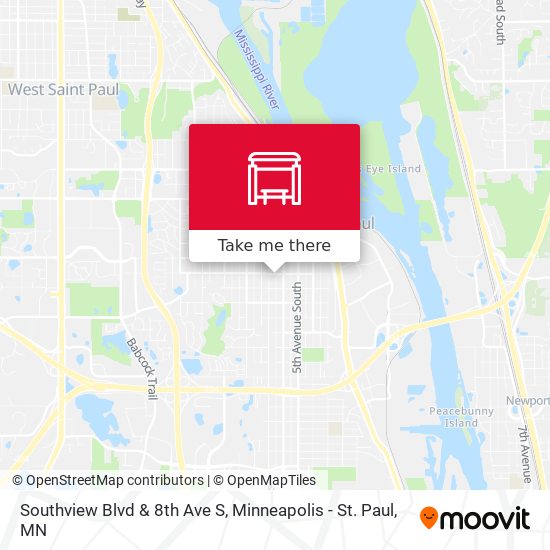 Southview Blvd & 8th Ave S map