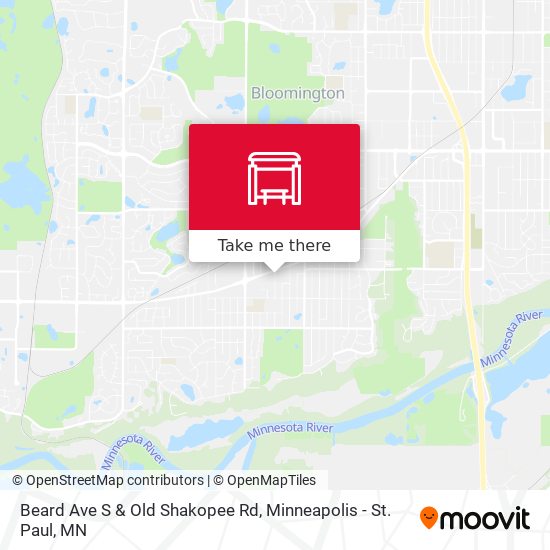 Beard Ave S & Old Shakopee Rd map