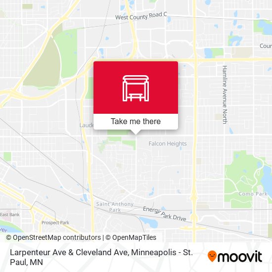 Larpenteur Ave & Cleveland Ave map