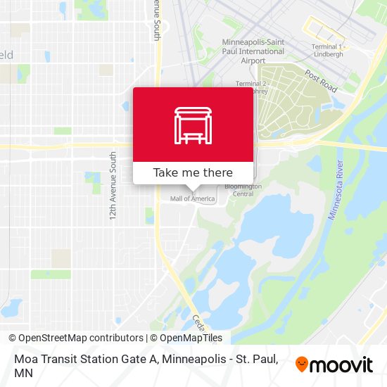 Moa Transit Station Gate A map