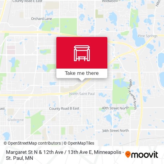 Margaret St N & 12th Ave / 13th Ave E map