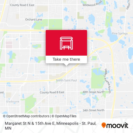 Margaret St N & 15th Ave E map