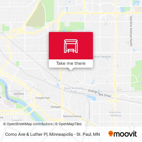 Como Ave & Luther Pl map