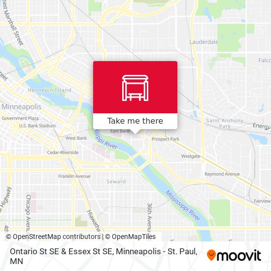 Ontario St SE & Essex St SE map