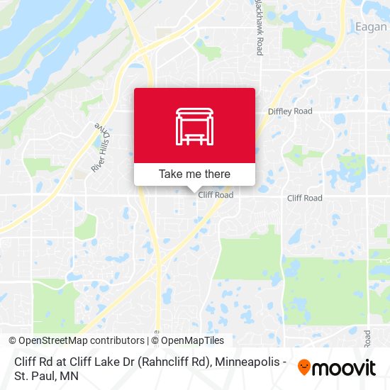 Cliff Rd at Cliff Lake Dr (Rahncliff Rd) map