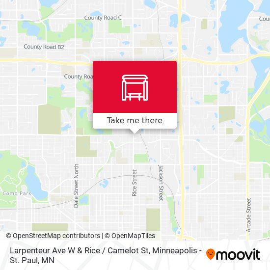 Mapa de Larpenteur Ave W & Rice / Camelot St