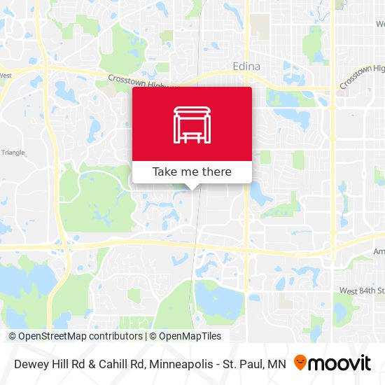 Dewey Hill Rd & Cahill Rd map