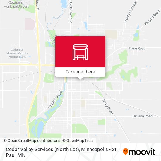 Cedar Valley Services (North Lot) map